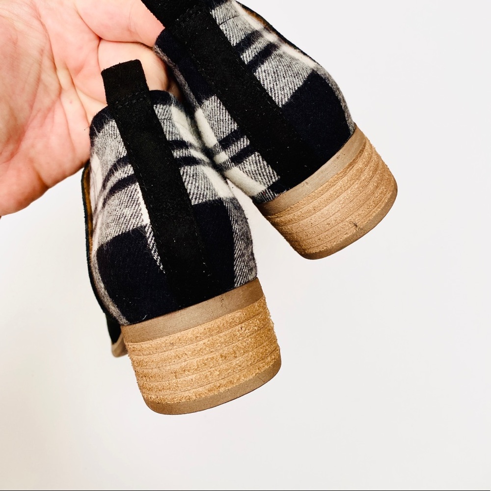 TOMS Suede Plaid Ankle Booties - Picture 6 of 8